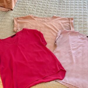SHEIN Pink and Lavender Blouses bundle of 3